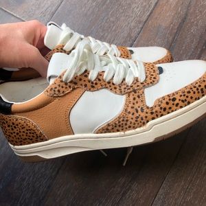 Madewell Leather and calf hair sneakers